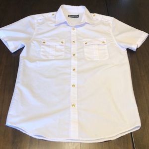 Men’s Red Ape button down short sleeve shirt